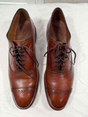 Allen Edmonds Fifth Avenue Cap-Toe Oxfords with Dainite Sole 10.5 D Chili